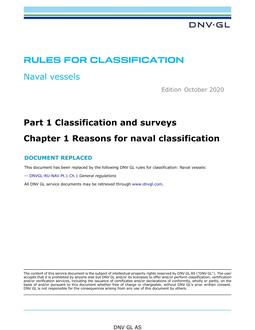 DNV DNVGL-RU-NAVAL PART 1 CHAPTER 1 NOTICE