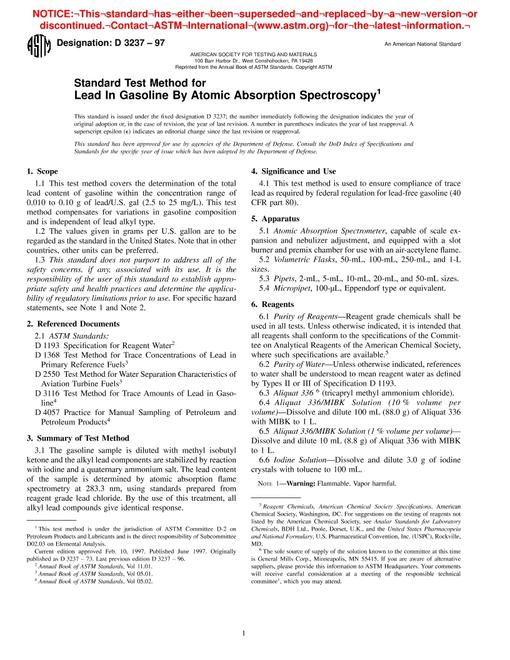 ASTM D3237-97