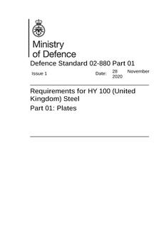 MODUK DEF STAN 02-880: PART 01