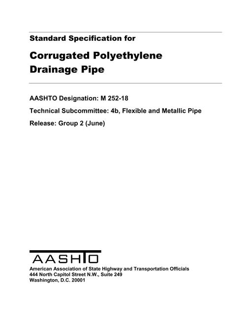 AASHTO M 252-18