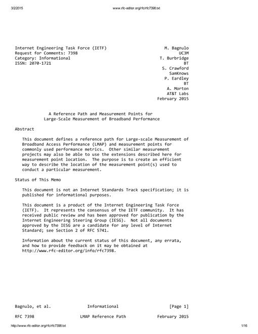 IETF RFC 7398