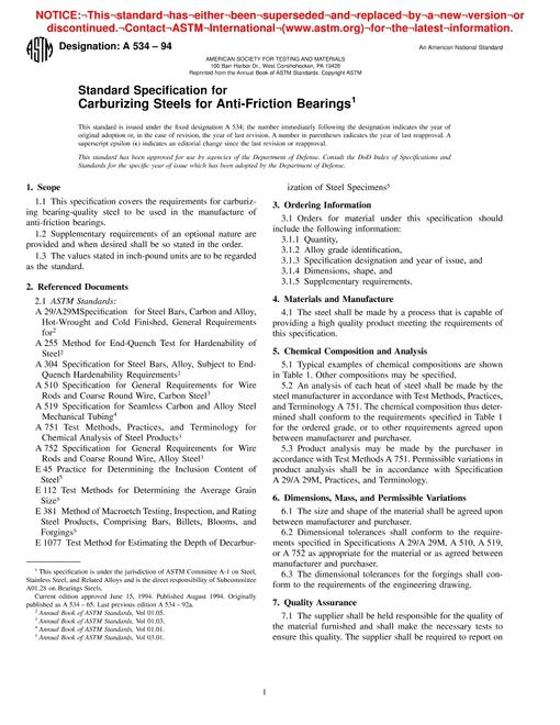 ASTM A534-94