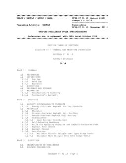 NAVY UFGS-07 31 13
