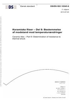 DANSK DS/EN ISO 10545-9