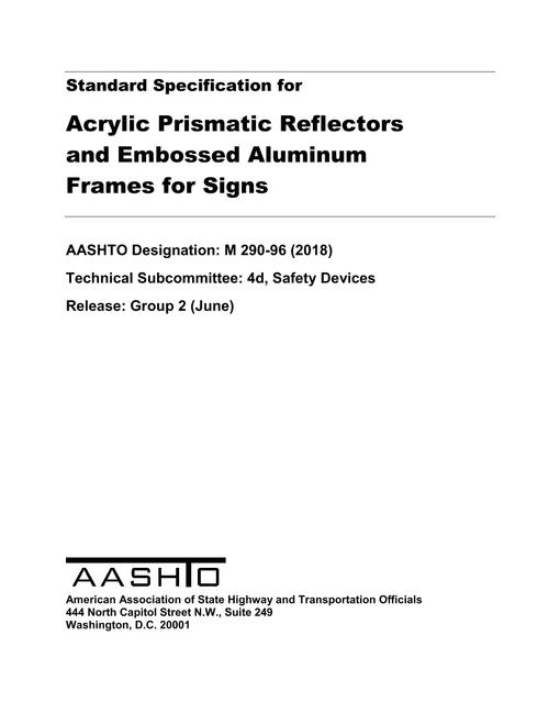 AASHTO M 290-96 (2018)