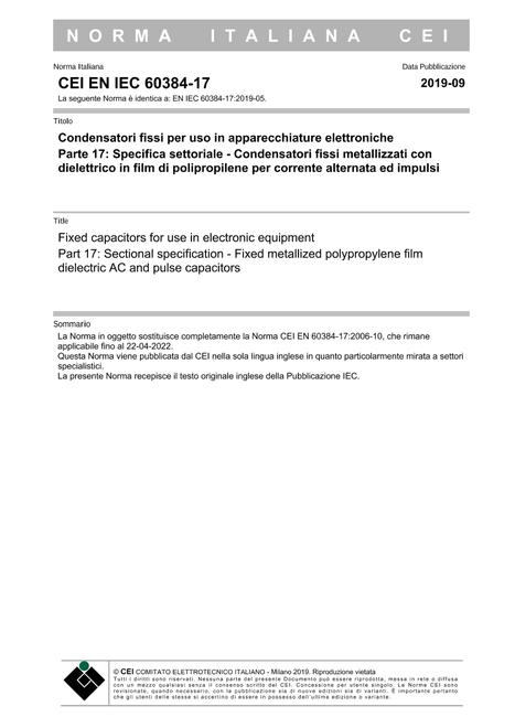 CEI EN IEC 60384-17