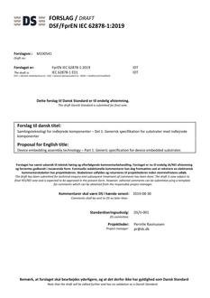 DANSK DSF/FPREN IEC 62878-1