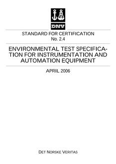 DNV DNV STD CERT 2.4