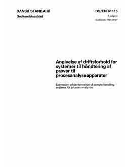 DANSK DS/EN 61115