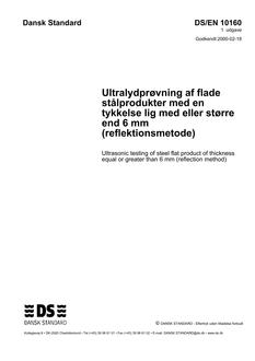DANSK DS/EN 10160