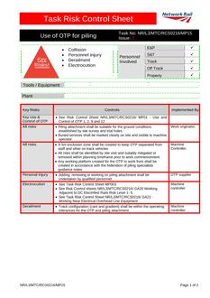 NR NR/L3/MTC/RCS0216/MP15 ISSUE 2