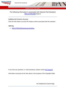 NR NR/L2/TRK/039 ISSUE 1