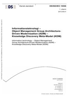 DANSK DS/ISO/IEC 19506