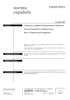 AENOR UNE-EN 13771-1