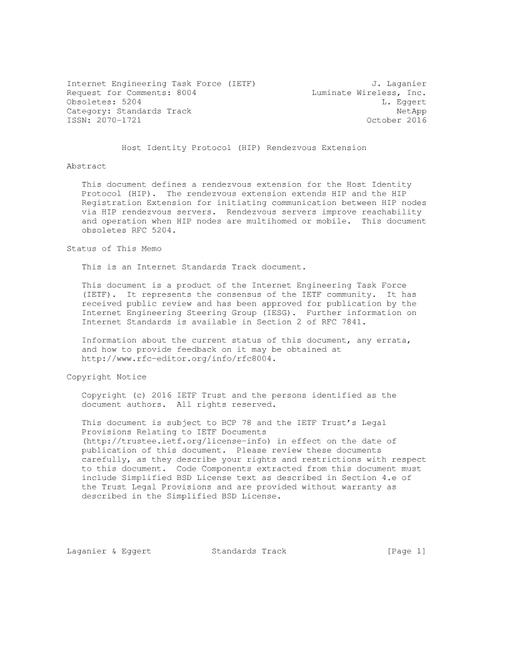 IETF RFC 8004