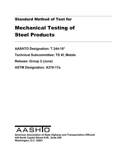 AASHTO T 244-18