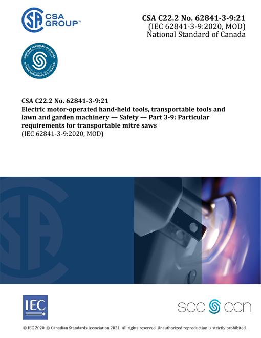 CAN/CSA C22.2 NO. 62841-3-9:21