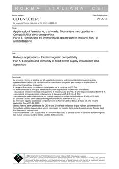 CEI EN 50121-5