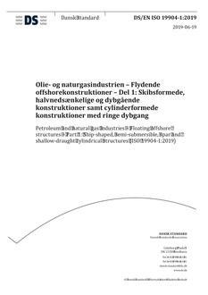DANSK DS/EN ISO 19904-1