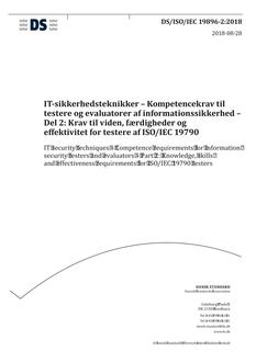 DANSK DS/ISO/IEC 19896-2