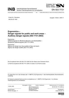 SNV SN EN ISO 7731