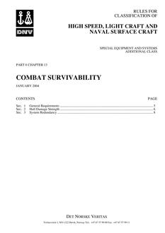 DNV DNV-RU-HSLC PART 6 CHAPTER 13
