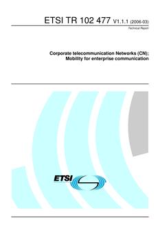 ETSI TR 102 477