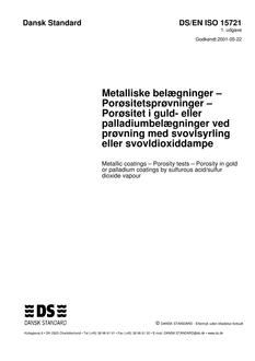 DANSK DS/EN ISO 15721