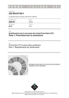 CEI EN 61730-1