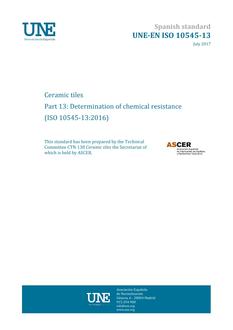 AENOR UNE-EN ISO 10545-13