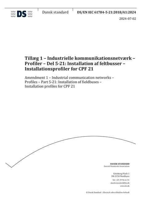 DANSK DS/EN IEC 61784-5-21