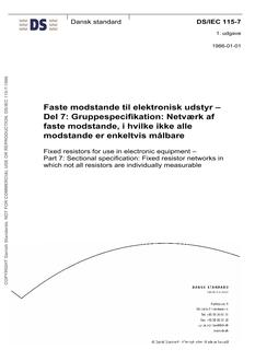 DANSK DS/IEC 115-7
