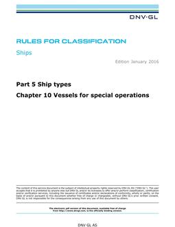 DNV DNVGL-RU-SHIPS PART 5 CHAPTER 10