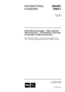 ISO/IEC 9594-1:2001