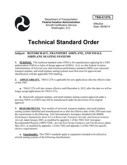 FAA TSO C127B