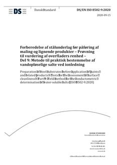 DANSK DS/EN ISO 8502-9