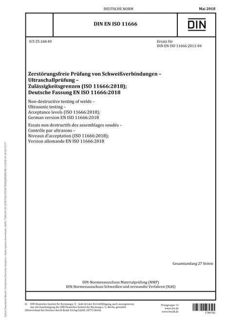 DIN EN ISO 11666