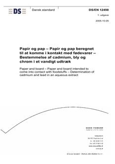 DANSK DS/EN 12498