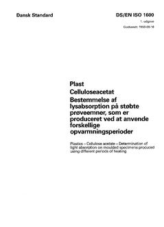 DANSK DS/EN ISO 1600