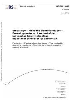 DANSK DS/EN 15653