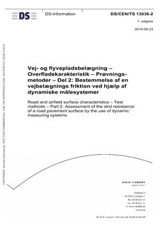 DANSK DS/CEN/TS 13036-2