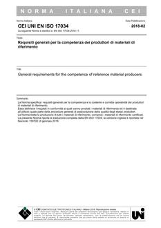 CEI UNI EN ISO 17034