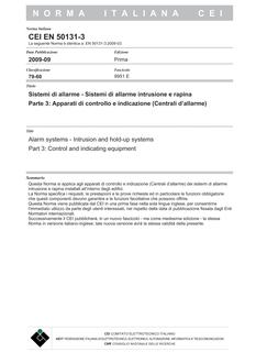 CEI EN 50131-3
