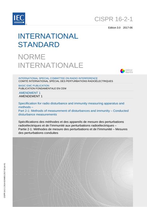 CISPR 16-2-1 Amd.1 Ed. 3.0 b:2017