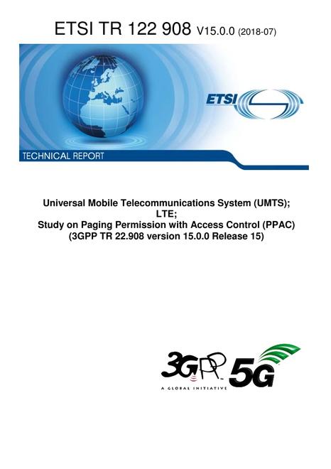 ETSI TR 122 908