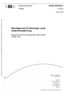 DANSK DS/EN 60399