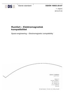 DANSK DS/EN 16603-20-07