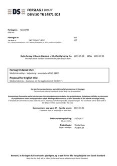 DANSK DSF/ISO TR 24971 ED2