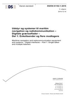 DANSK DS/EN 61162-1