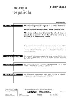 AENOR UNE-EN 62442-1